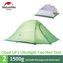Load image into Gallery viewer, Naturehike White Tent + Free Mat