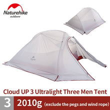 Load image into Gallery viewer, Naturehike White Tent + Free Mat