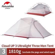 Load image into Gallery viewer, Naturehike White Tent + Free Mat