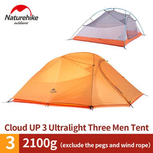 Load image into Gallery viewer, Naturehike White Tent + Free Mat