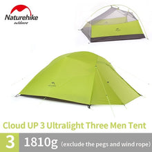 Load image into Gallery viewer, Naturehike White Tent + Free Mat